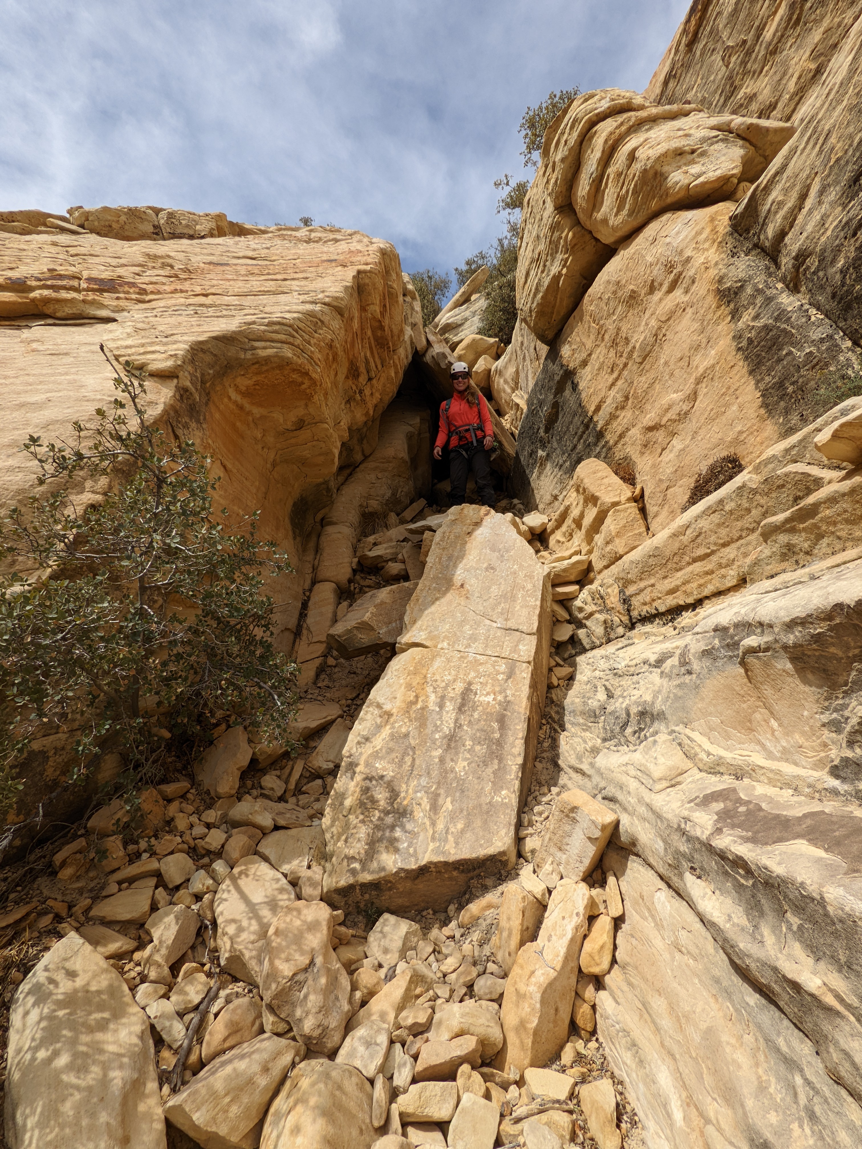 Some non-exposed scrambles down